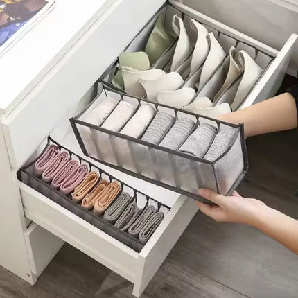 11-Grid Mesh Underwear Closet Organizer for Storage Small Clothes
