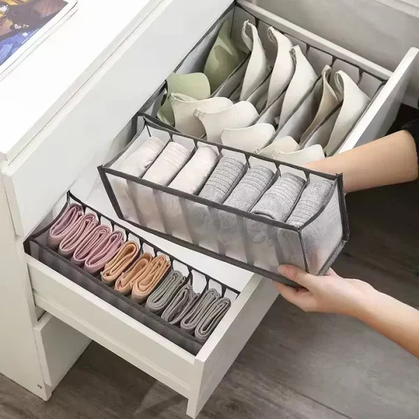 11-Grid Mesh Underwear Closet Organizer for Storage Small Clothes