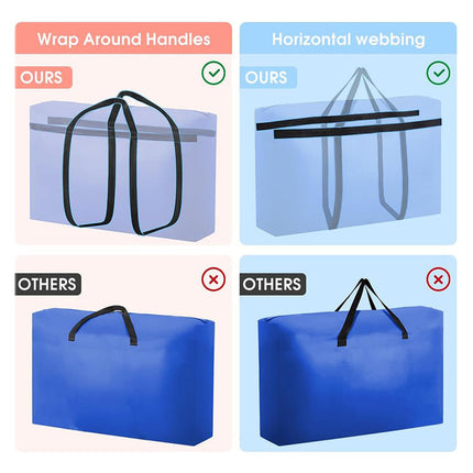 Extra Large Moving Storage Bag – Heavy Duty Travel & Home Shifting Multipurpose Organizer!