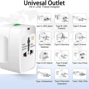 Universal Travel Adapter (US/UK/EU/AU any countries)